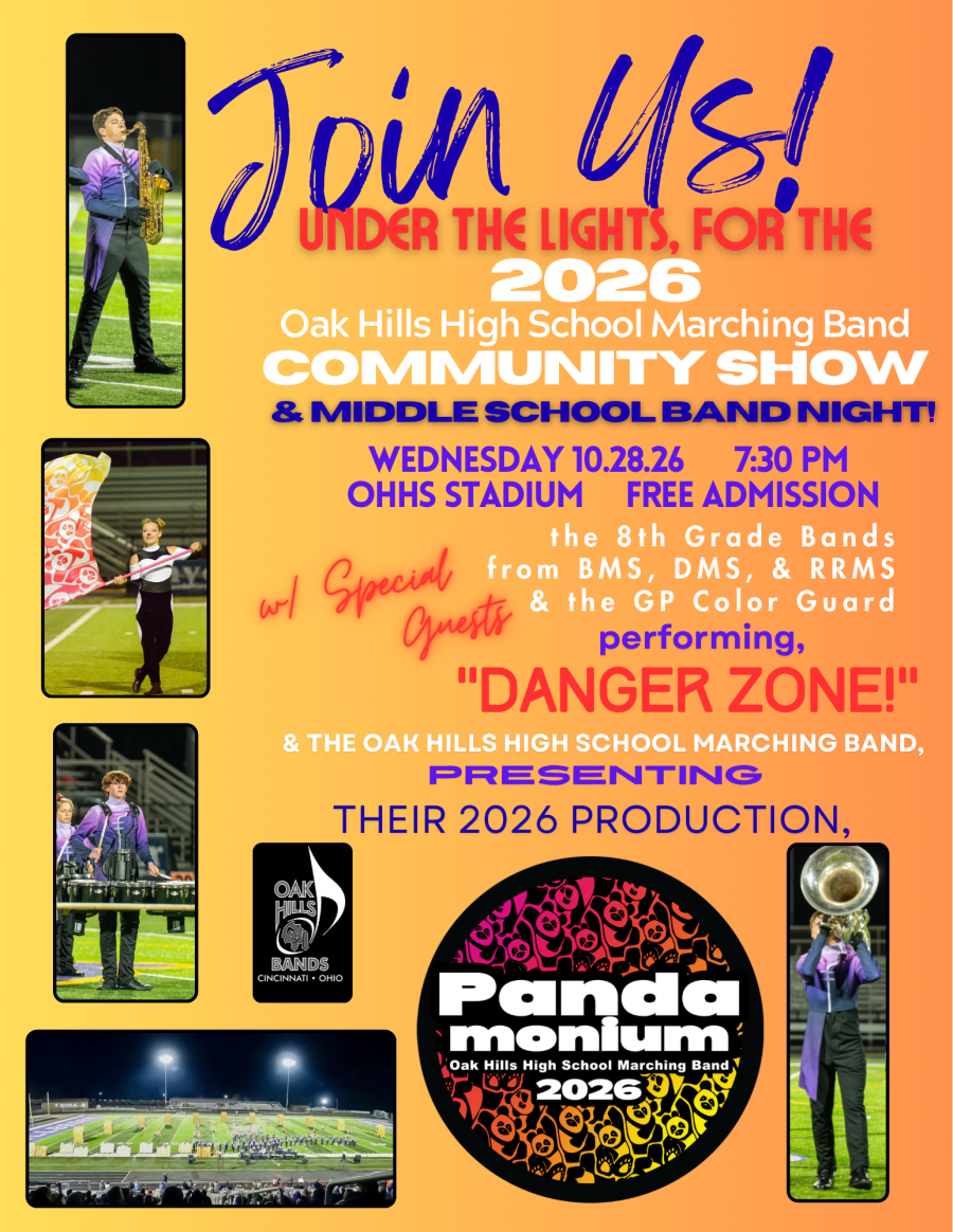 Join Us! OHHS MB Community Show & MS Band Night Next Wed. 10/28